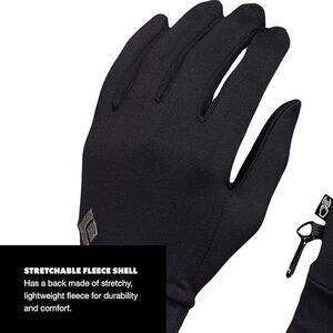 NWT Black Diamond unisex Equipment Lightweight Screentap Gloves - Black - Medium